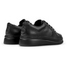 Black Leather Women's Sneakers.