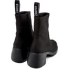 Black Textile Boots for Women