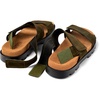 Green Nubuck 2-Strap Sandal for Men
