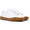 White leather shoes for men