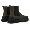 Green Leather Chelsea Bootie for Men