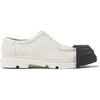 White non-dyed leather shoes for women