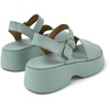 Green Leather Sandals for Women.