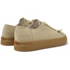 Beige Nubuck Sneakers for Women.
