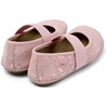 Multicolor Nubuck and Leather Ballerina for Kids.