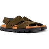 Green Nubuck 2-Strap Sandal for Men