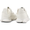 White non-dyed leather sneakers for men