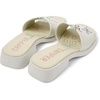 White Leather Sandals for Women.