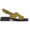 Green Nubuck Sandals for Women.