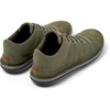Green Recycled Cotton and Nubuck Ankle Boots for Men.