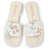 White Leather Sandals for Women.