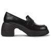 Black leather shoes