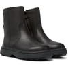 Black leather boots
