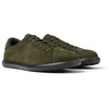 Green nubuck sneakers for men