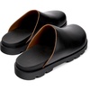 Black Leather Sandals for Men.