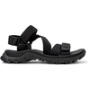 Black Recycled PET Sandals for Men.