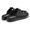 Black Leather Slide for Men