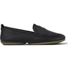 Black Leather Loafer for Women