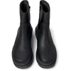 Black nubuck boots for men
