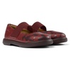 Burgundy leather Mary Jane shoes for kids