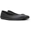 Black Leather Ballerina for Women