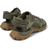 Green Recycled PET and Leather Sandals for Men.