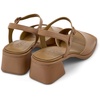 Nude Leather Sandals for Women.