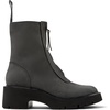 Gray Nubuck Mid Boots for Women.