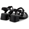 Black Leather Sandals for Women.