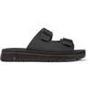 Black Leather Slide for Men