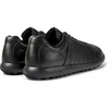 Black Leather Men's Sneakers.
