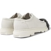 White non-dyed leather shoes for women
