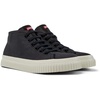 Black recycled cotton sneakers for women