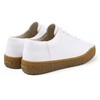 White leather shoes for women