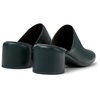 Green Leather Clogs for Women
