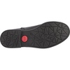 Black leather and textile black boots for women