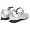 Silver Leather Shoes for Women.