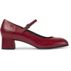 Red leather Mary Jane heels