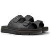 Black Leather Slide for Men
