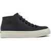Black recycled cotton sneakers for women