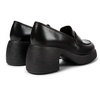 Black leather shoes