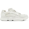 White non-dyed leather sneakers for men