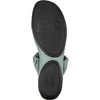 Green Recycled PET and Leather Sandals for Women.