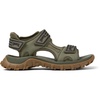 Green Recycled PET and Leather Sandals for Men.
