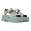 Green Leather Sandals for Women.