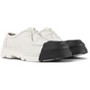 White non-dyed leather shoes for women