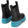 Black leather Chelsea boots for kids
