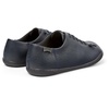 Blue leather shoes for men