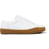 White leather shoes for men