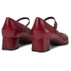Red leather Mary Jane heels